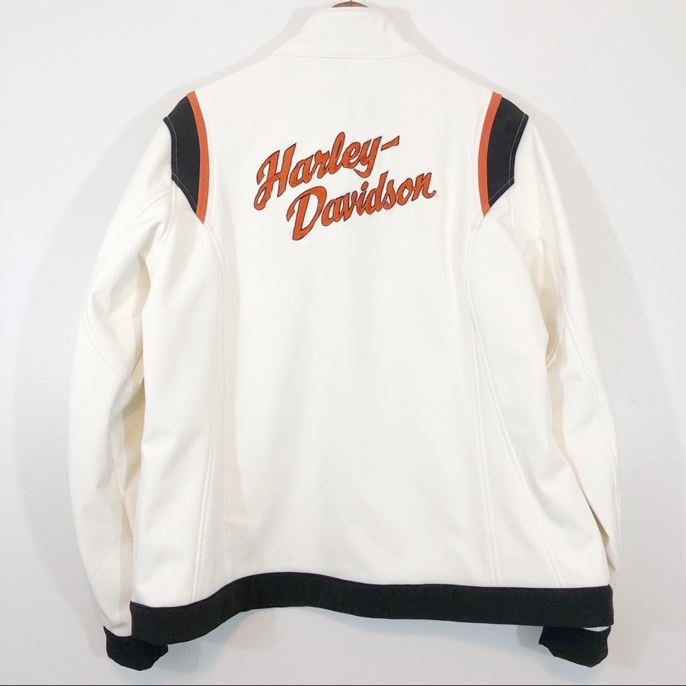 Harley Davidson White Riding Jacket Women’s XXL